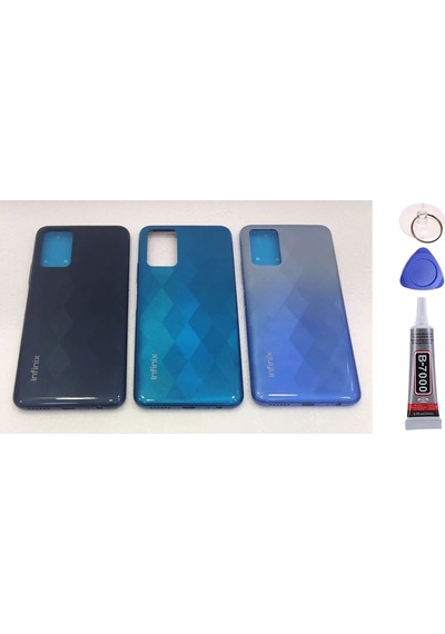 İnfinix Note 8i Beyaz Arka Kapak Batarya Kapağı Pil Kapağı Yapışkan Ve Sökme Aparatıyla Beraber Full Set Beyaz