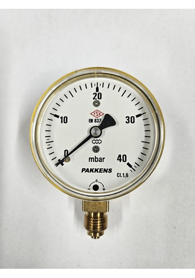 Pakkens Çap 63 Alttan 40 Mbar Diyaframlı Manometre