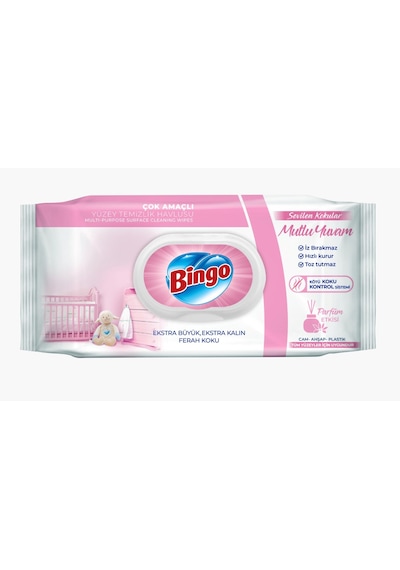 Bingo Clean Yüzey Temizlik Havlusu 96 Yaprak Sevilen Kokular Tekli