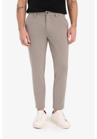 Defacto Jogger Fit Cepli Esnek Kumaş Düz Paça Pantolon T6317az25aubg404 Bej