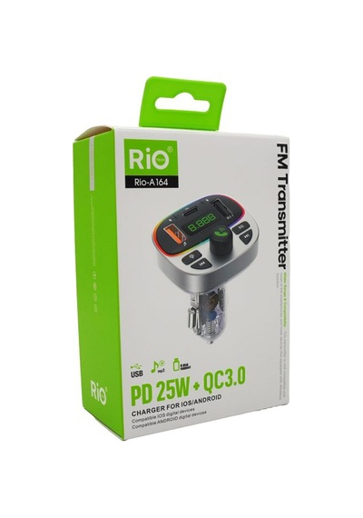 Pd 25w Qc3.0 Fm Transmitter Çok Fonksiyonlu Araç Şarj Cihazı