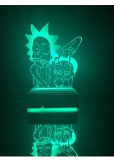 3D Rick And Morty 16 Renk Masa Lambası (462901745)