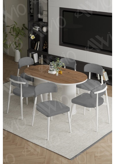 Avvio Vermond Bohem Ayak Beyaz Polo Sandalye 80x160 Mutfak Masa Sandalye Takımı Akçaağaç Avvio Vermond Bohem Ayak Beyaz Polo Sandalye 80x160 Mutfak Masa Sandalye Takımı Akçaağaç