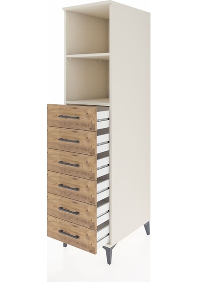 Kronos Dolap 2 Raflı 6 Çekmeceli 44x59x182 Aytaşı-çam Aytaşı