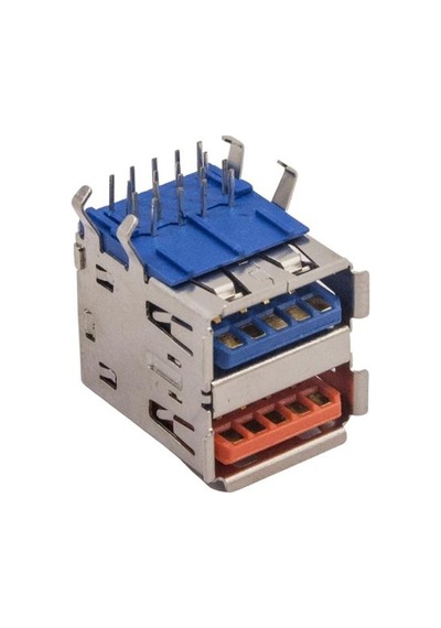 2 Port Usb-a 3.0 Dişi Konnektör Pcb Tipi