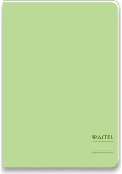 Keskin Pastel Light Pp.kapak Dikişli Defter A4 60yp.düz 327010-99