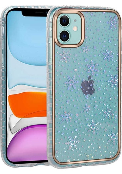 Ardemix Apple Uyumlu iPhone 11 Desenli Parlayan Transparan Avva Kılıf-no13 No13