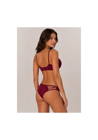 Pijamask Kadın Destekli Balenli Sütyen Ve Bikini Külot Takımı İnce Askılı Şık İç Giyim Seti 80349t Bordo Pijamask Kadın Destekli Balenli Sütyen Ve Bikini Külot Takımı İnce Askılı Şık İç Giyim Seti 80349t Bordo