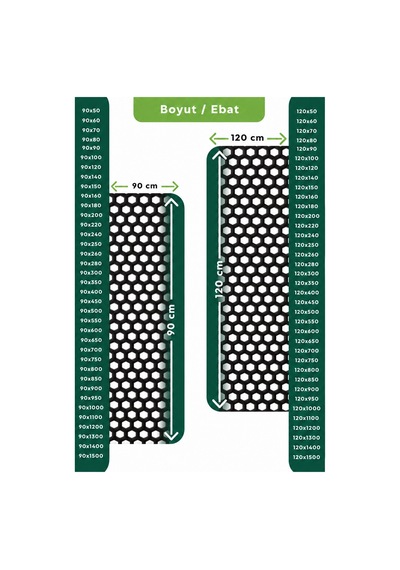 Hortumtech Bal Petek Paspas Kaydırmaz Pvc Islak Zemin Duş Havuz Su Tahliyesi 4 Mm - Siyah 120 X 550 Cm