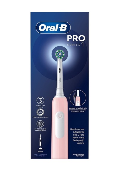 Oral-b Pro 1 Şarjlı Diş Fırçası Pembe 2'li Avantaj Paketi Mıchu