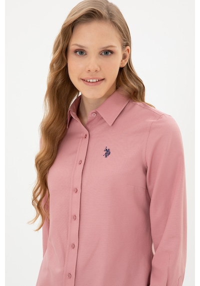 U.S. Polo Assn. Kadın Orkide Uzun Kollu Basic Gömlek 50316711-VR221 U.S. Polo Assn. Kadın Orkide Uzun Kollu Basic Gömlek 50316711-VR221
