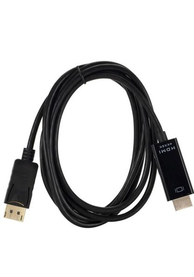 Displayport To Hdmi Kablo Altın Uçlu 4k 1.8mt Yüksek Çözünürlük