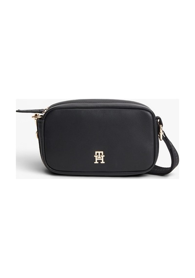 Tommy Hilfiger Th Logotape Camera Bag Kadın Siyah Çanta - Aw0aw18741