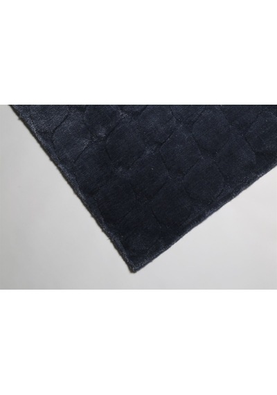 Çam Halı Emboss Jr 67 Blue Modern Desen Yeni Zellanda Yünü Ve Viskon El Dokuması Halı - 80x150 Mavi