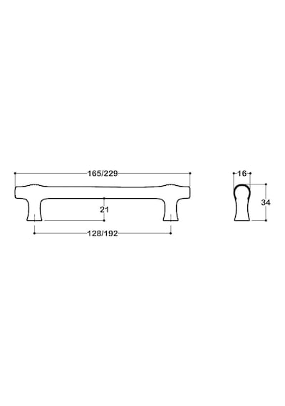System Mobilya Kulbu Rose Renk 192mm Kulp Sy4323 0192 Rs Çok Renkli