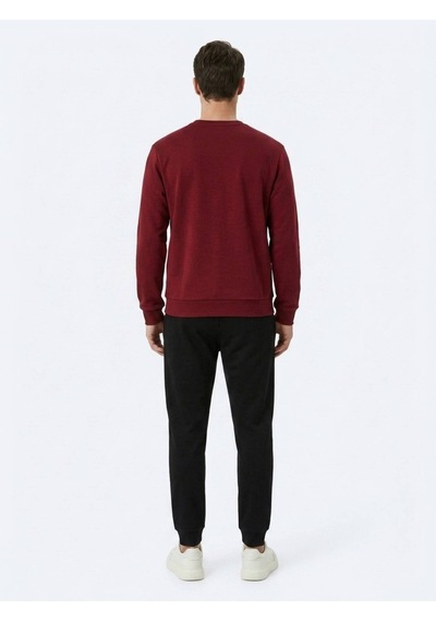 Kip Bordo Düz Sweatshırt