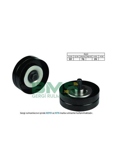 BMS 462 ALTERNATÖR GERGİ RULMANI ASTRA G-H-COMBO-CORSA 1.7 DTI