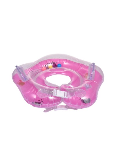 Pembe Zilli Bebek Yüzme Boyun Simidi Emniyet Kilitli Bebek Simiti Bebek Boyunluk Deniz Boyunluğu Pembe