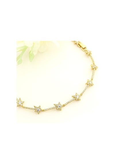 Su Yolu Bileklik Kadın Yıldızlı Bileklik Zirkon Taşlı Çelik Kararmaz Xuping Vip Seri 14 Ayar Gold Gold Su Yolu Bileklik Kadın Yıldızlı Bileklik Zirkon Taşlı Çelik Kararmaz Xuping Vip Seri 14 Ayar Gold Gold