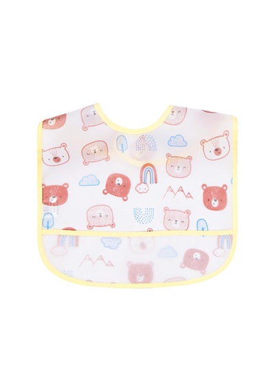 Civil Baby Ayıcık Empirme 2li Mama Önlüğü - Ekru Standart Ekru