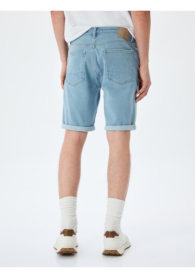 Koton Bermuda Pamuklu Cep Detaylı Slim Fit Kot Şort Açık İndigo 5sam40006ıd Açık İndigo Koton Bermuda Pamuklu Cep Detaylı Slim Fit Kot Şort Açık İndigo 5sam40006ıd Açık İndigo