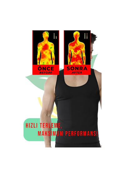 Elilom Elenar Sauna Termal Erkek Atlet Spor Ve Antrenman Kullanımına Uygun Siyah
