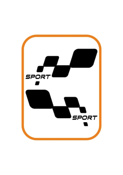 Sport Damalı Sağ-sol Takım 2 Adet Oto Sticker Siyah 30 16 Cm