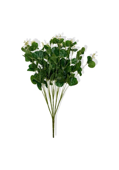 Cihan Çiçekçilik Yapay Okaliptus Demeti 50 Cm 5 Dal 20 Kafa Yeşil