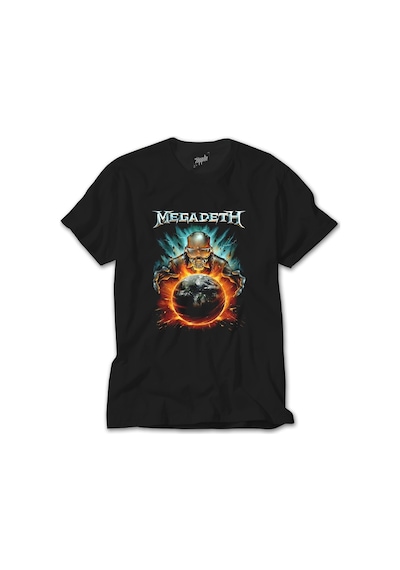 Megadeth World King Siyah Tişört Siyah