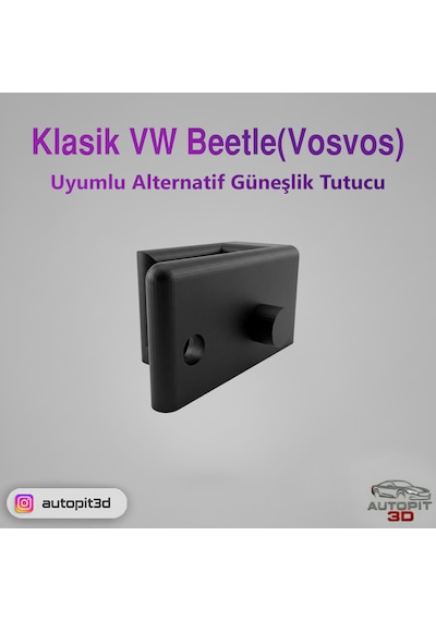 Volkswagen Beetle Klasik / Vosvos Uyumlu Alternatif Güneşlik Tutucu