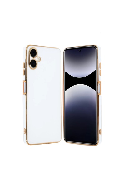 Newface Samsung Galaxy Uyumlu A06 Kılıf Volet Silikon - Beyaz Diğer
