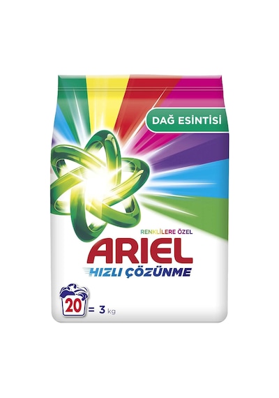 Dağ Esintisi Renklilere Özel 3 Kg Hızlı Çözünme Toz Çamaşır Deterjanı