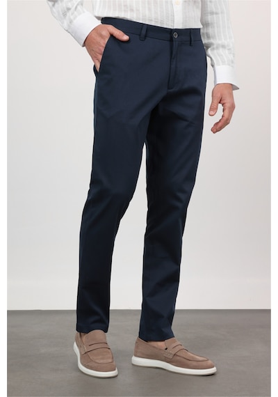 İmza Lacivert Yan Cep Comfort Fit Pamuklu Chino Pantolon 1003260172