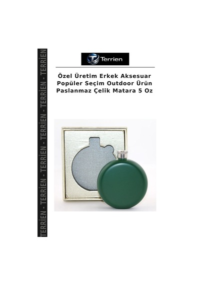 Özel Üretim Erkek Aksesuar Popüler Seçim Outdoor Ürün Paslanmaz Çelik Matara 5 Oz