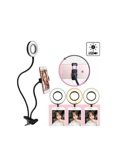 Led Ring Light Youtuber Light Stüdyo Işığı Akrobat Selfie Led Masa Lambası