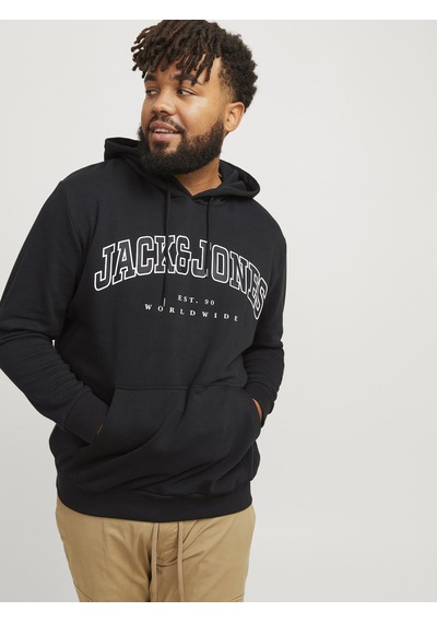 Jack & Jones Jack Jones 3xl 4xl 5xl 6xl Erkek Büyük Beden Sweatshirt 12258867 Siyah