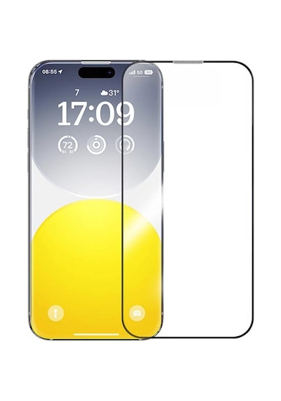 Baseus Apple iPhone 15 Pro Uyumlu Diamond Series 9h Hardness Temperli Cam