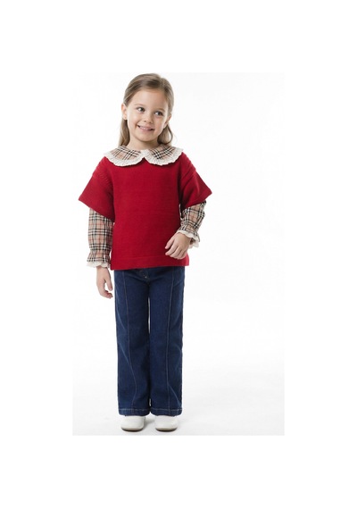 Xo Kids Kız Çocuk 3lu Alt Üst Takım 3-7 Yaş 4777 Kırmızı