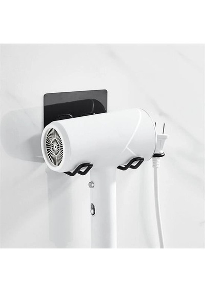 Fön Makine Askısı Siyah Yapışkanlı Fön Makine Tutucu Bx40 Renkli