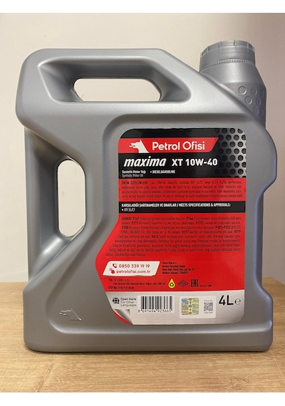 Petrol Ofisi XT 10W-40 Sentetik Motor Yağı