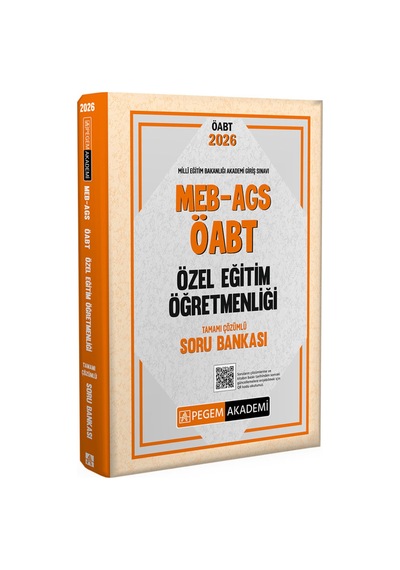 2026 Meb Ags Öabt Özel Eğitim Öğretmenliği Tamamı Çözümlü Soru Bankası