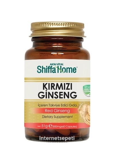 Shiffa Home Aksu Vital Kırmızı Ginseng 60 Kapsül 850 MG Shiffa Home Aksu Vital Kırmızı Ginseng 60 Kapsül 850 MG