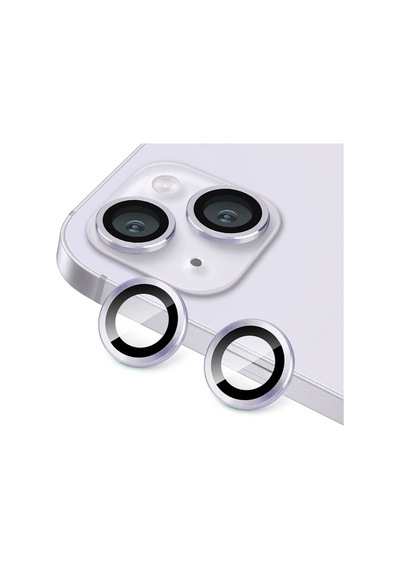Apple Uyumlu iPhone 14 Plus Raze Metal Kamera Lens Koruyucu Mor