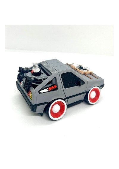 Back To The Future Delorean Dmc-12 3d Araba Figürü