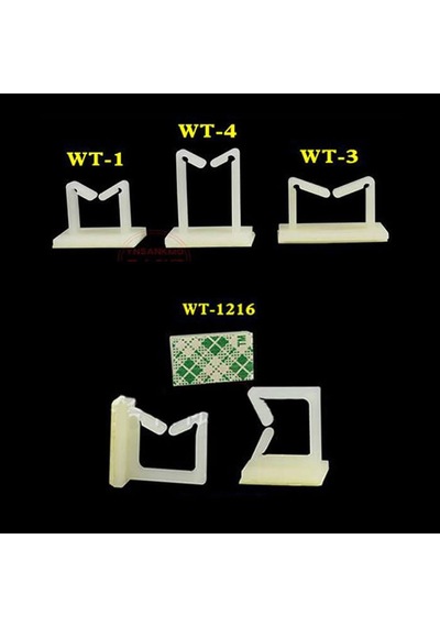 Wt-3 Geçmeli Kablo Klipsi - Toplayıcı-Yapışkanlı- Sabit Kelepçe