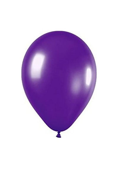 Metalik Mor Balon 10'Lu Paket