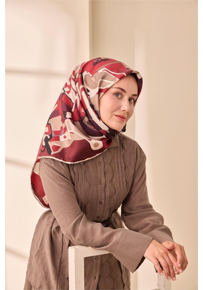 Silk Home Twill İpek Eşarp 11475-28 Bordo