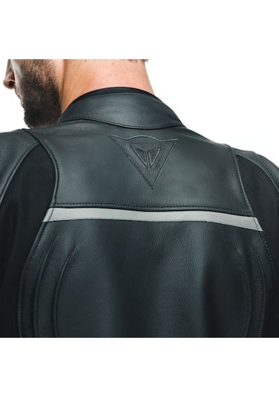 Dainese Daınese Ceket Racıng 4 Leather Jacket/black/fluo-red - 48