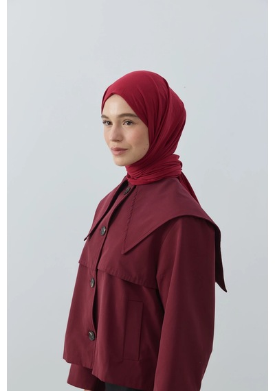 Modakaşmir Neo Pamuk Şal Bordo Renk