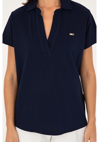 U.S. Polo Assn. Kadın Basic Tişört 50285853-vr033 Lacivert